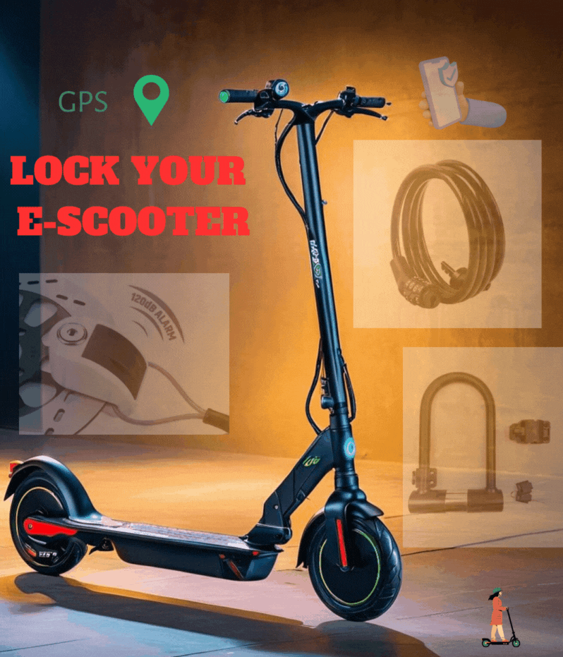 how to secure your electric kick scooter